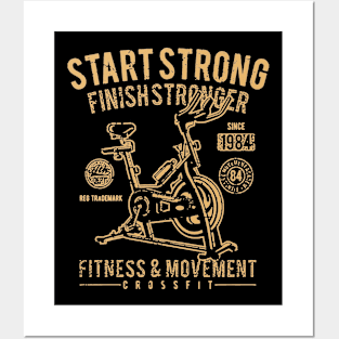 Start Strong Fitness Posters and Art